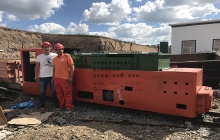 CTY12噸鋰電蓄電池電機(jī)車現(xiàn)場視頻